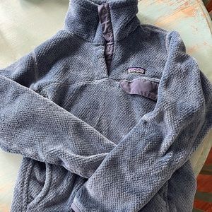 Pategonia fleece quarter snap sweater.